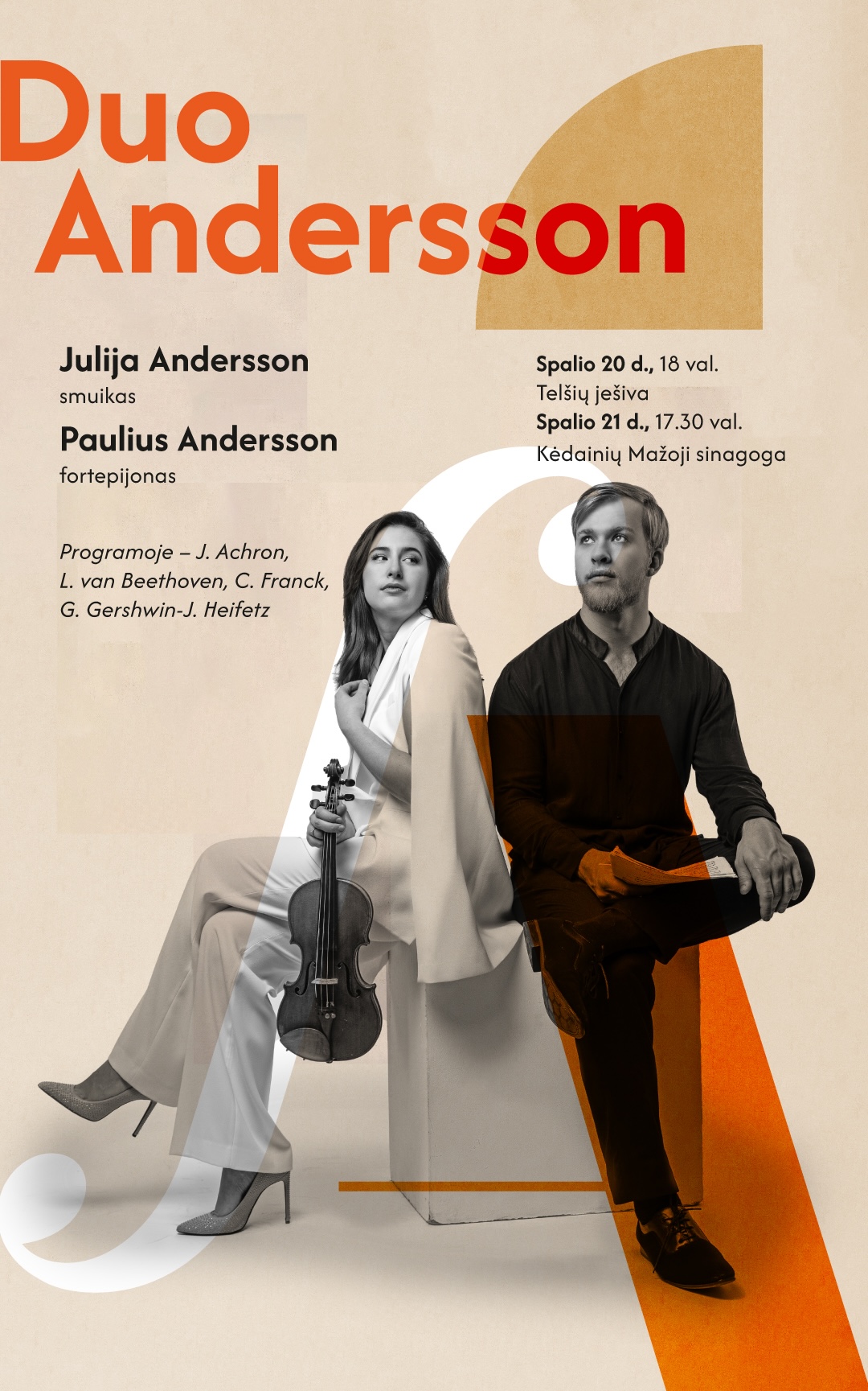 V Tarptautinis Josepho Achrono muzikos festivalis - Duo Andersson