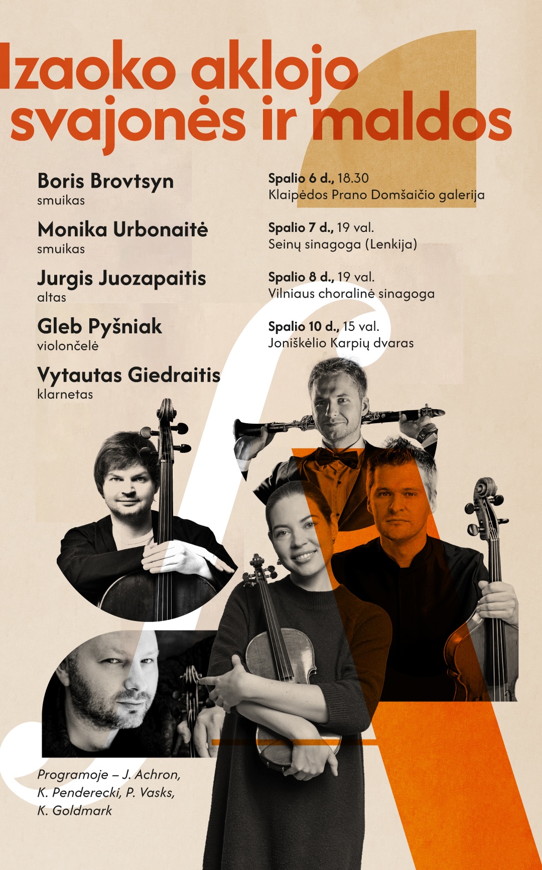 V Tarptautinis Josepho Achrono muzikos festivalis - Izaoko aklojo svajonės ir maldos